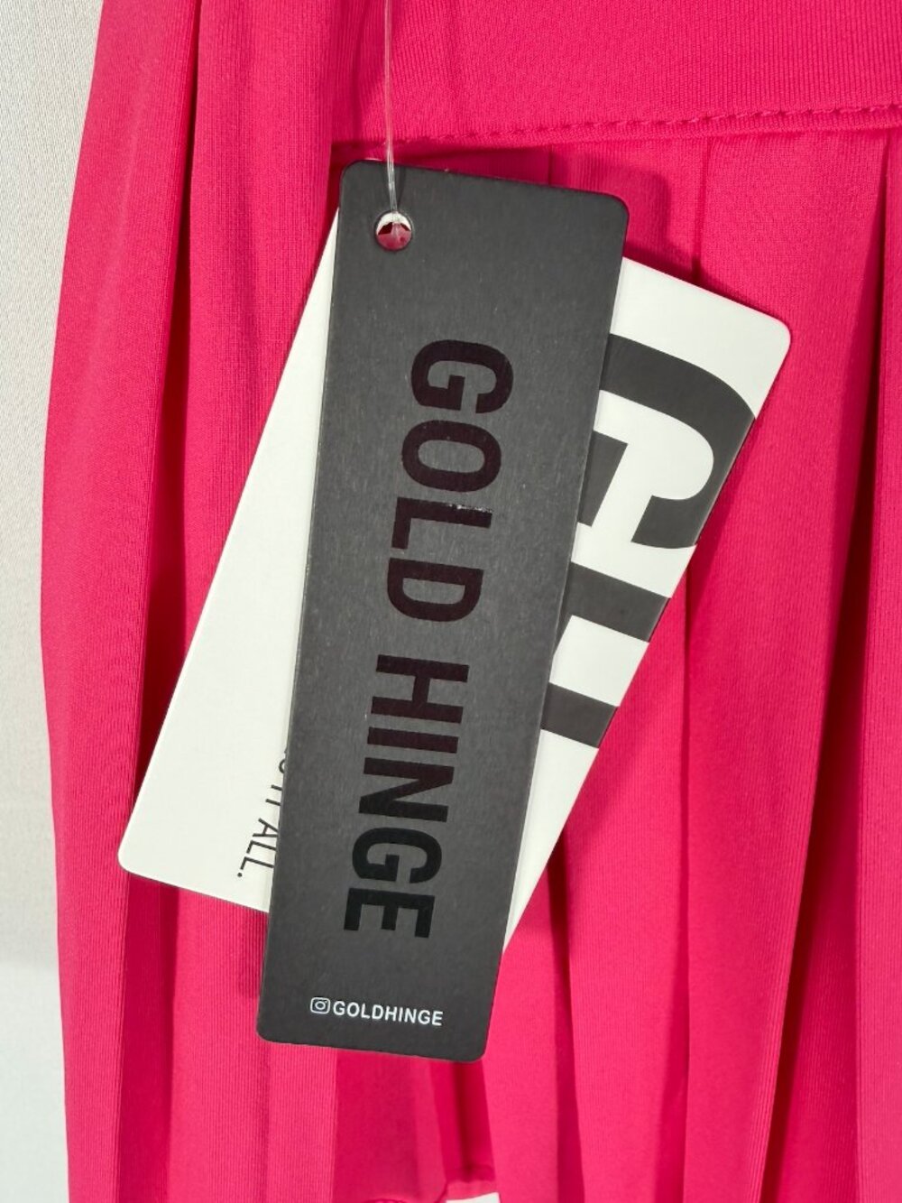Goldhinge Pleated Skort in Bright Pink Small NWT Tennis Pickleball Golf Preppy - Picture 5 of 7